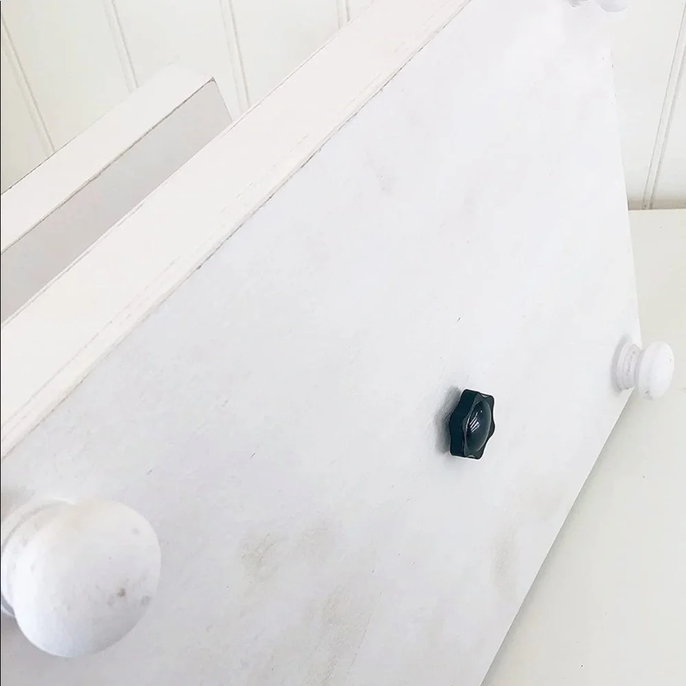 Distressed White Foundations Decor Tiered Tray Rectangle